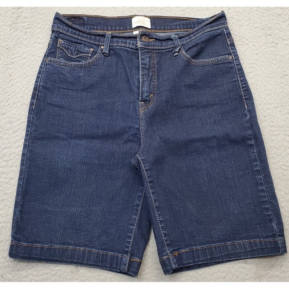 Levi's Pants - Levi's San Fransico Bermuda Short Womens 12 Navy Perfectly Slimming‎ High Rise